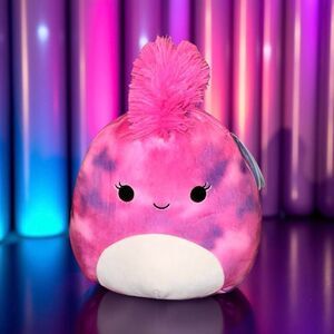 NWT Squishmallows Squish-Doos Lovisa the Lizard 10” Pink Mohawk Hair